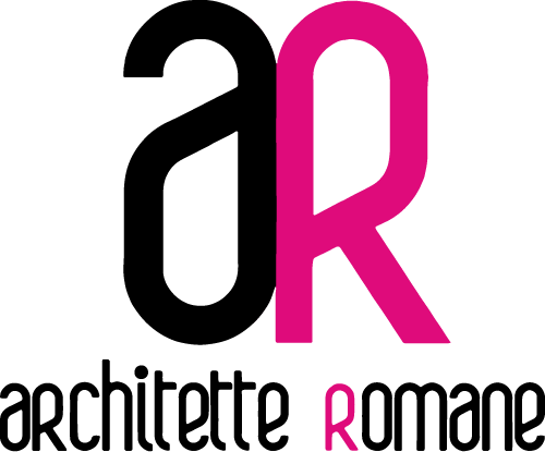 Architette Romane - Logo nero rosa